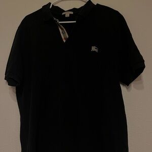 Burberry Black Polo Shirt